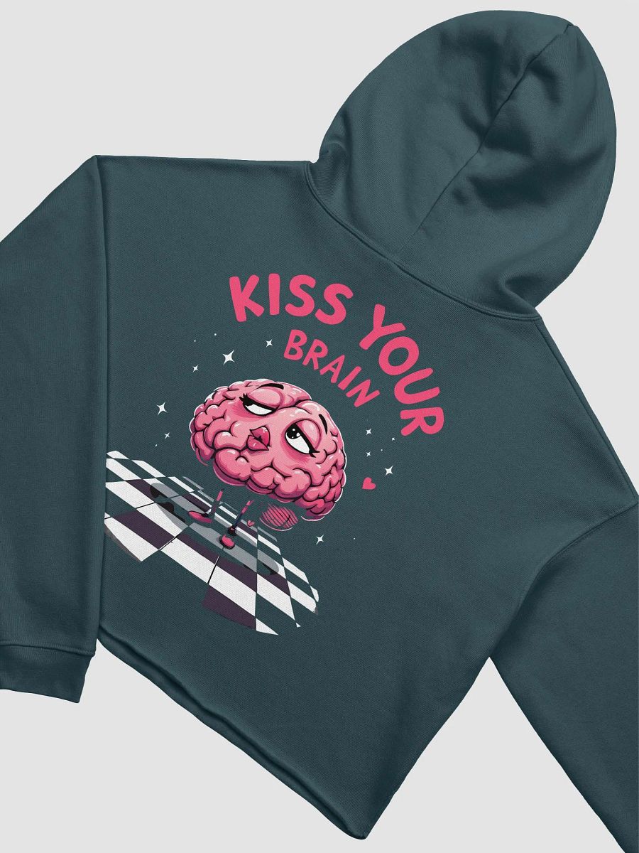 Kiss Your Brain Comfort Cropped Hoodie product image (4)