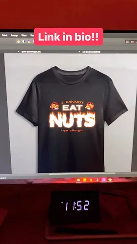 Link in bio 🥜 send this to your friend with a peanut allergy to show you care <3 if they wear this shirt, they’ll never be se...