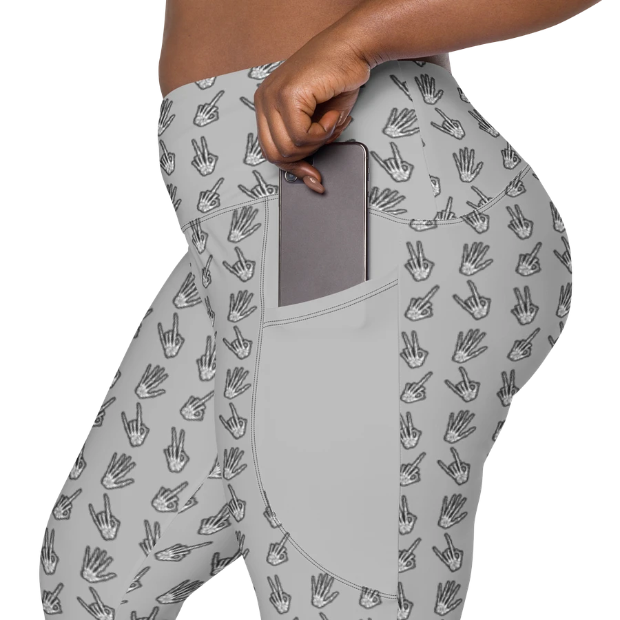 Bone Zone grey pattern pocket leggings product image (6)