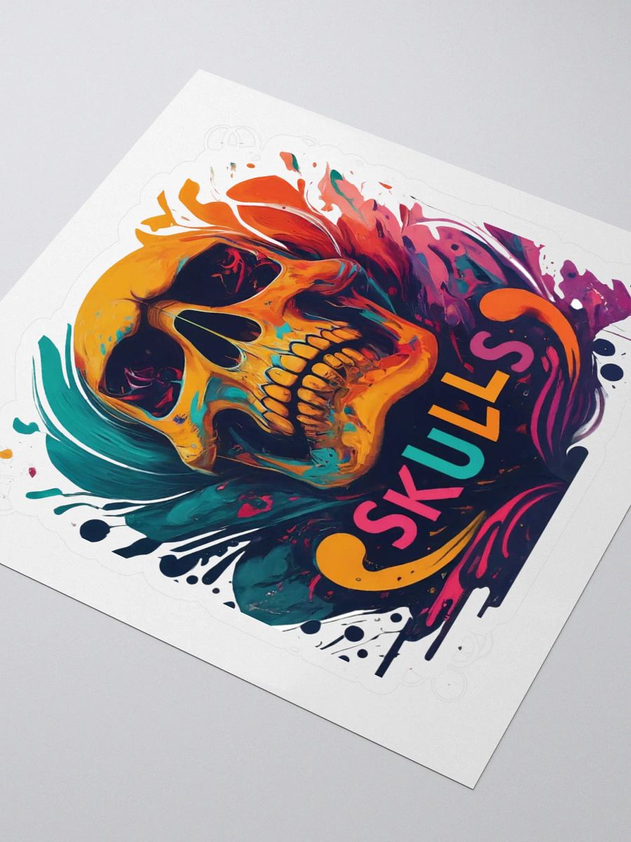 Psychedelic Skulls Kiss-Cut Stickers product image (3)