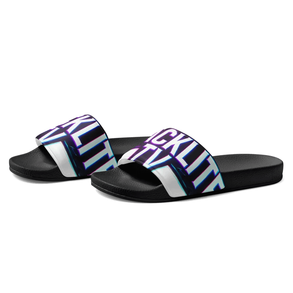 Neon Glow Men's Slides - BLACKLITE TV Edition product image (1)