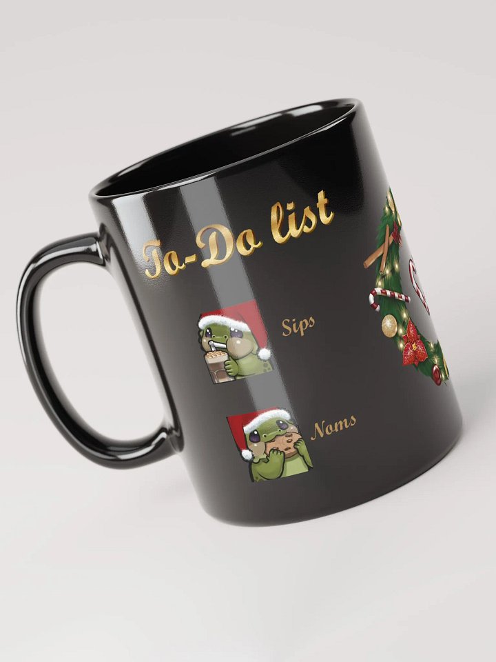 Lizzmas To-Do List Mug, black product image (1)