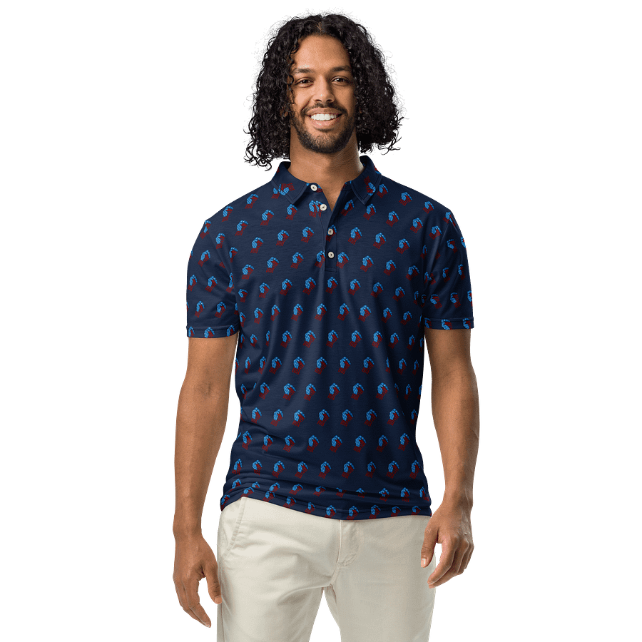 TFOT SlimFit America 1st Navy Fist Polo Shirt product image (4)