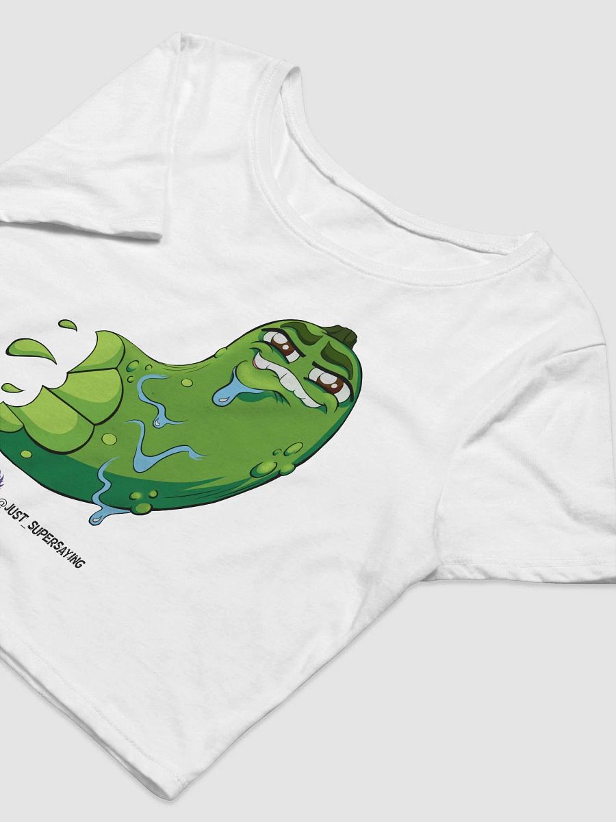 uwu Pickle Crop Tee - White product image (3)