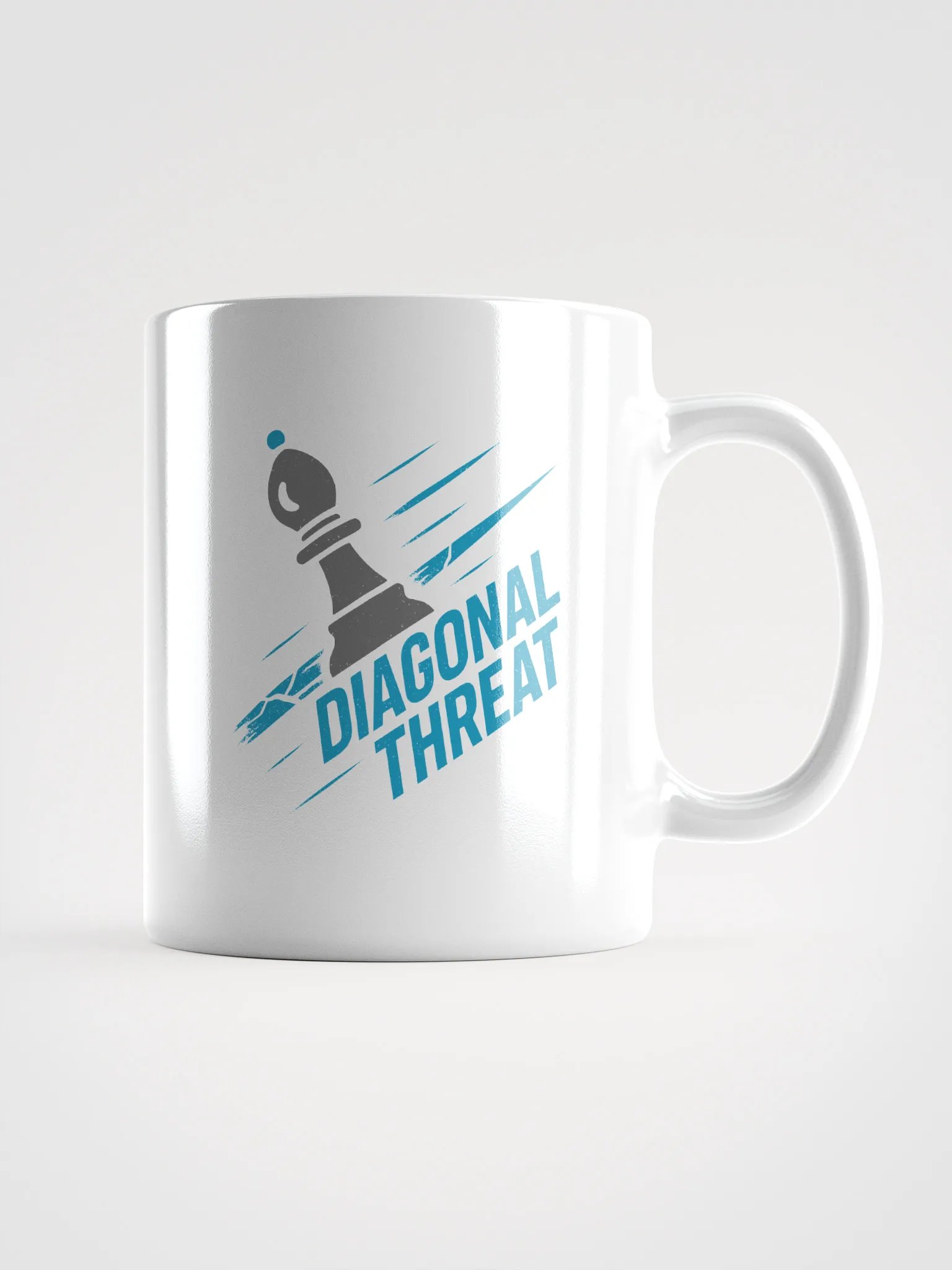 Diagonal Threat - White Glossy Mug product image (3)