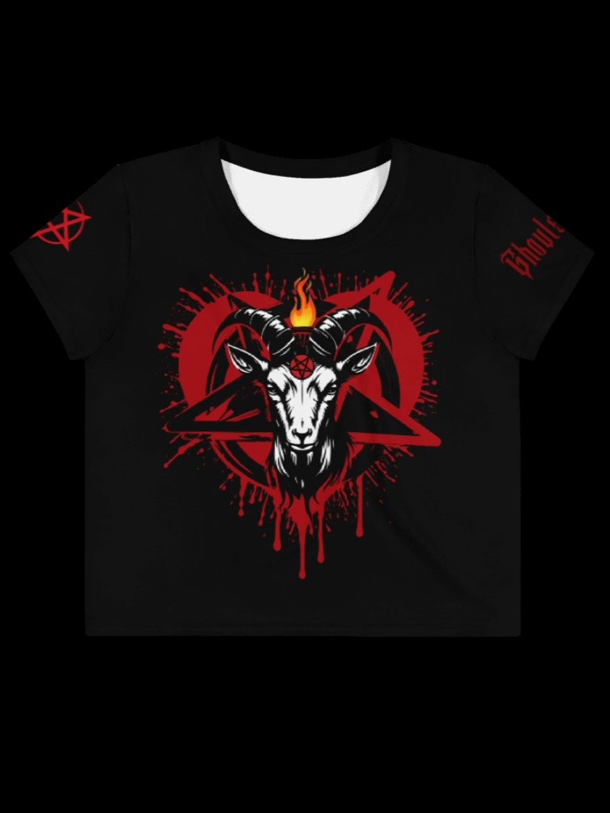 Baphomet Defiant Illumination Crop Tee product image (2)