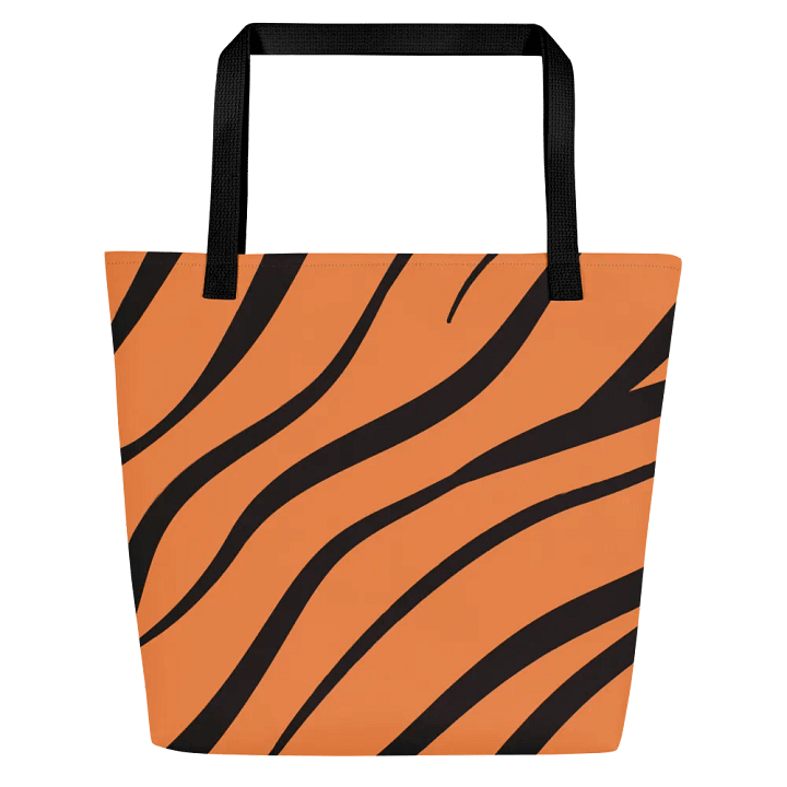 All-Over Print Large Tote Bag w/ Pocket - Tiger product image (1)