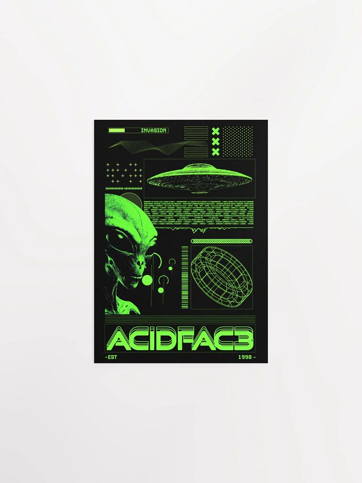 Acidfac3 alien future retro poster product image (5)