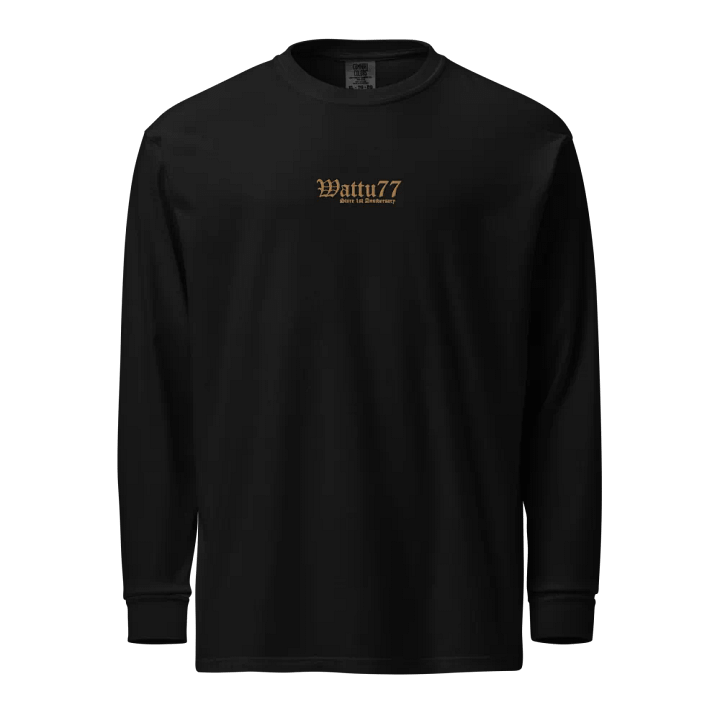 Wattu77 Store 1-year Anniversary longsleeve shirt (limited embroidered) product image (1)
