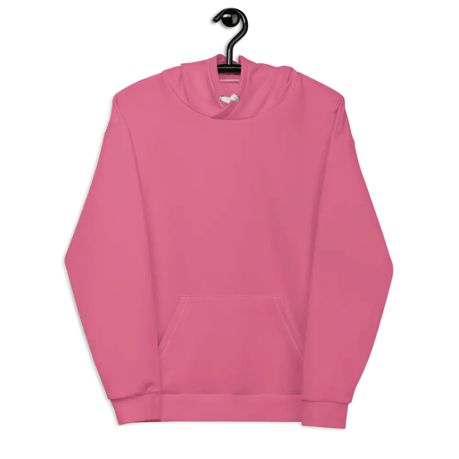 Plain Rosy Blush Pink Soft Summer Unisex Recycled Polyester Heavyweight Premium Hoodie by Treasure Pie product image (8)