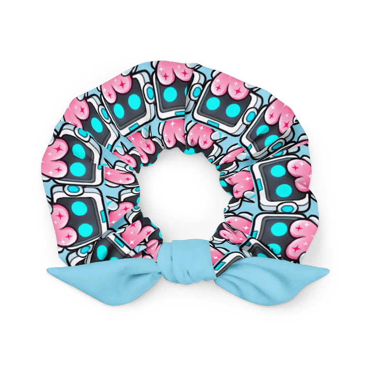 Robot love scrunchie - Blue product image (1)