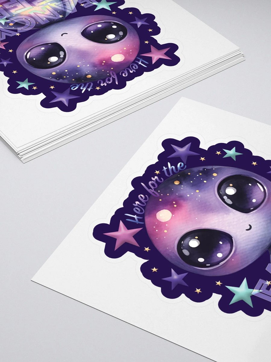 Fancy Alien Sticker (Lilac) product image (4)