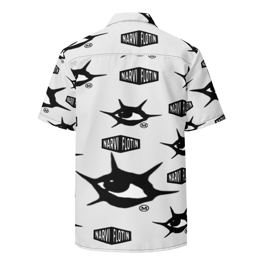 WANTED MEMORY®/NARVI FLOTIN® REPEATED LOGO BUTTON UP SHIRT product image (2)