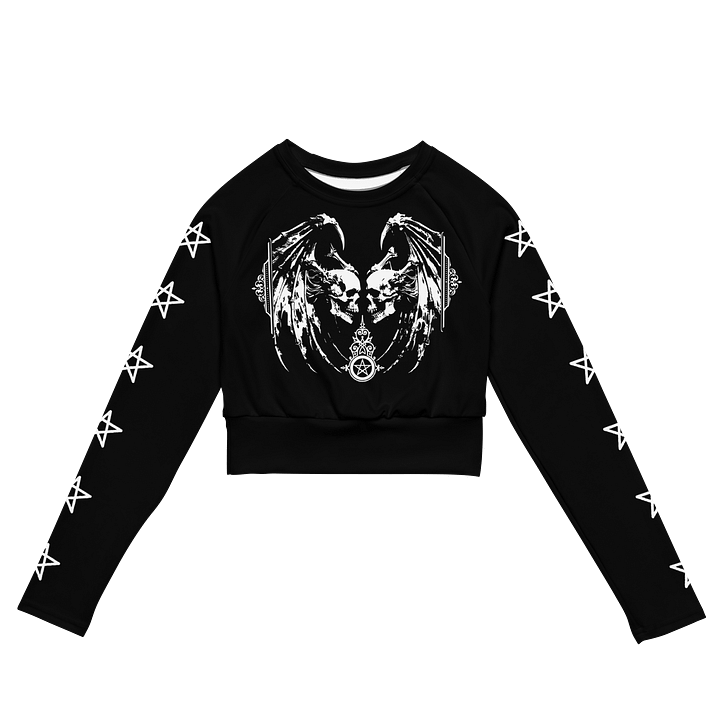 Demon Wings Long Sleeve Crop Top product image (1)