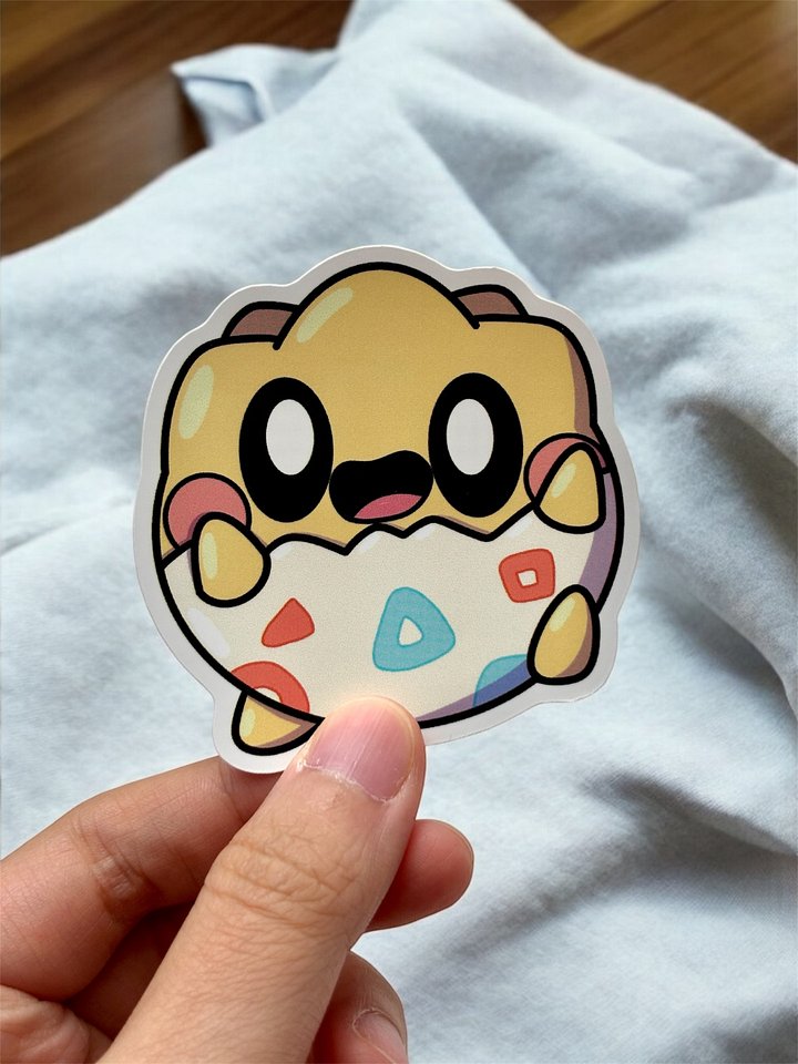 Togepi Pokébean Waterproof Vinyl Stickers product image (1)