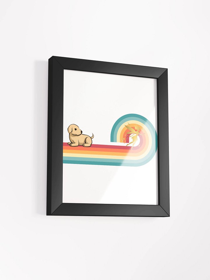 Rainbow Fairy and Dog Framed Matte Poster product image (9)