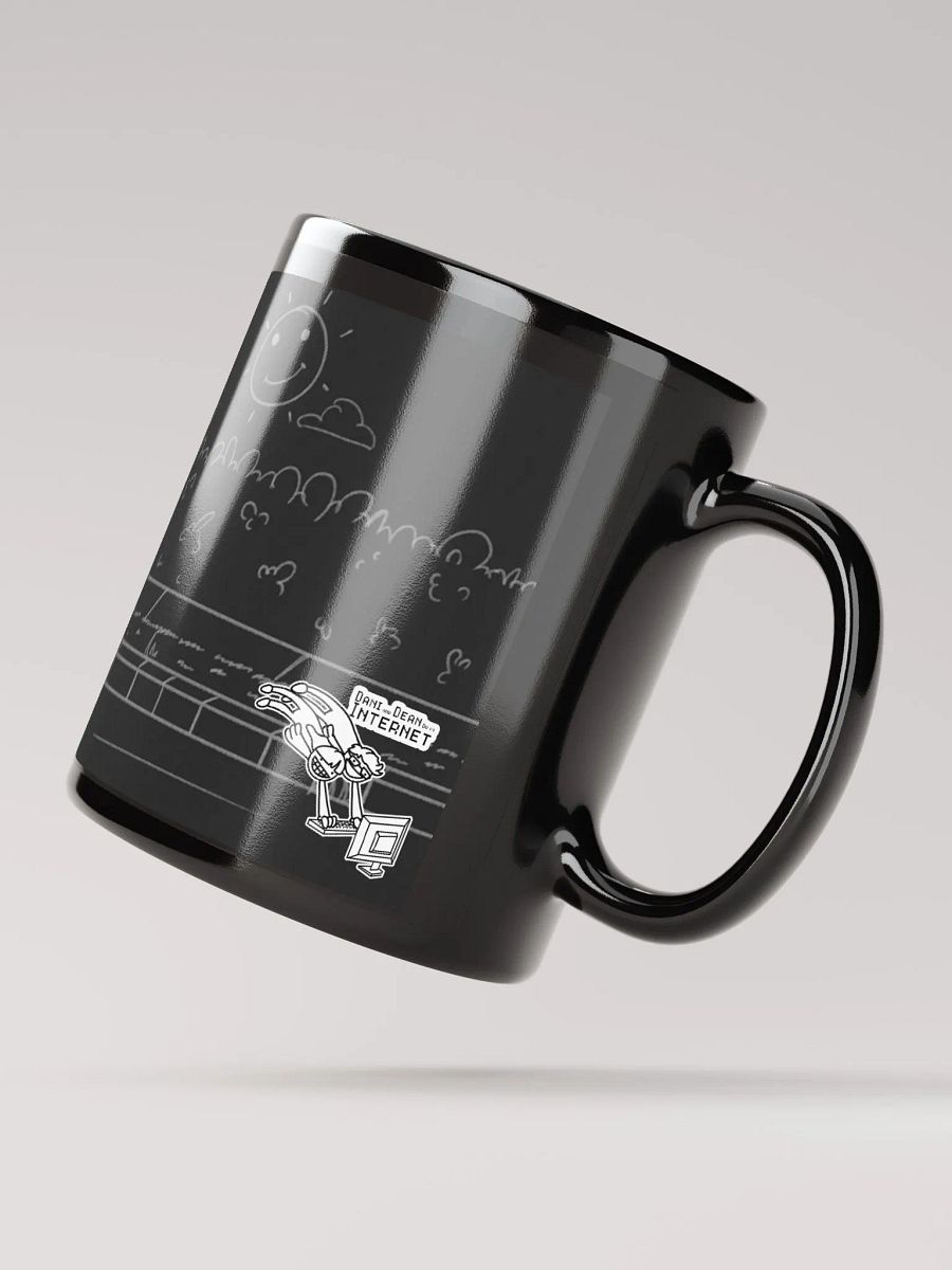 Teenage Dino Basement Angst Black Mug product image (6)