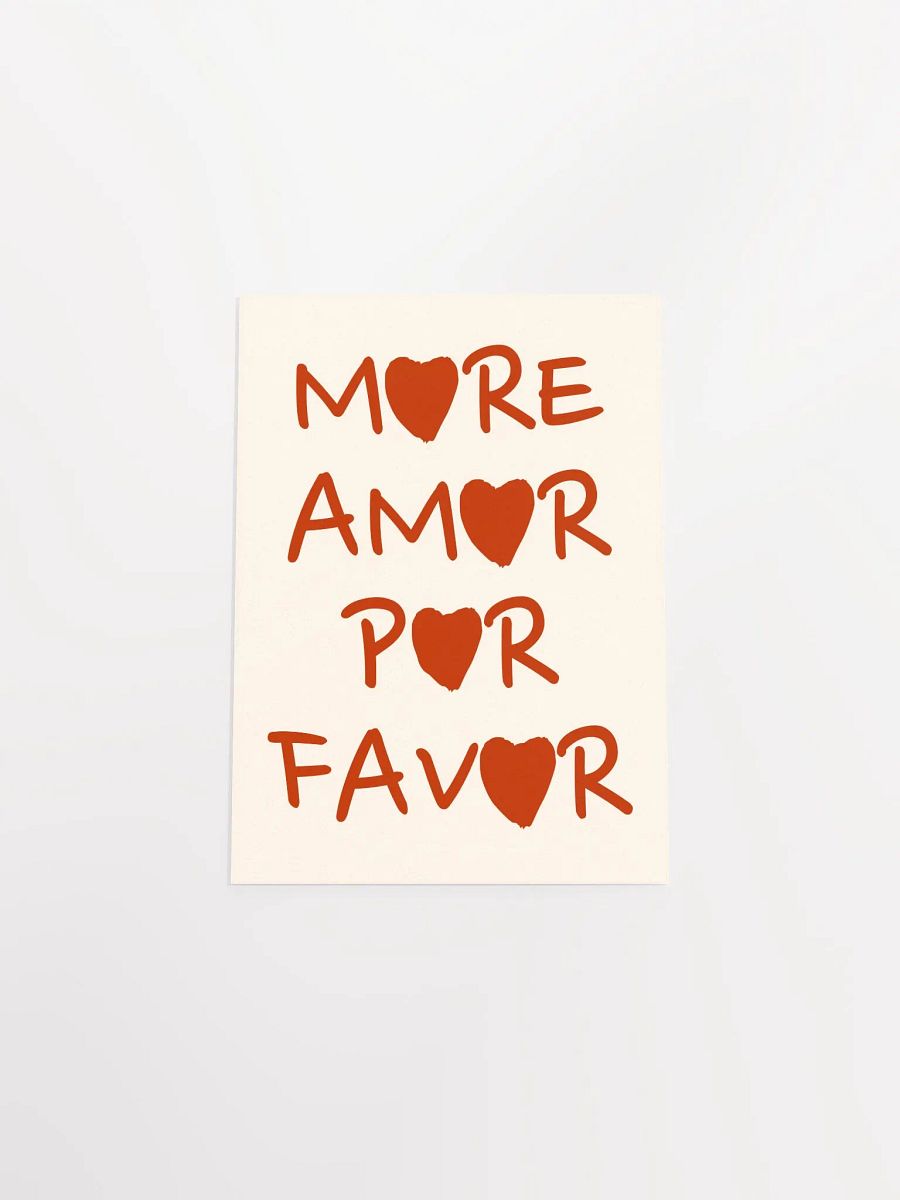 MORE AMOR POR FAVOR Typography Art Print product image (10)