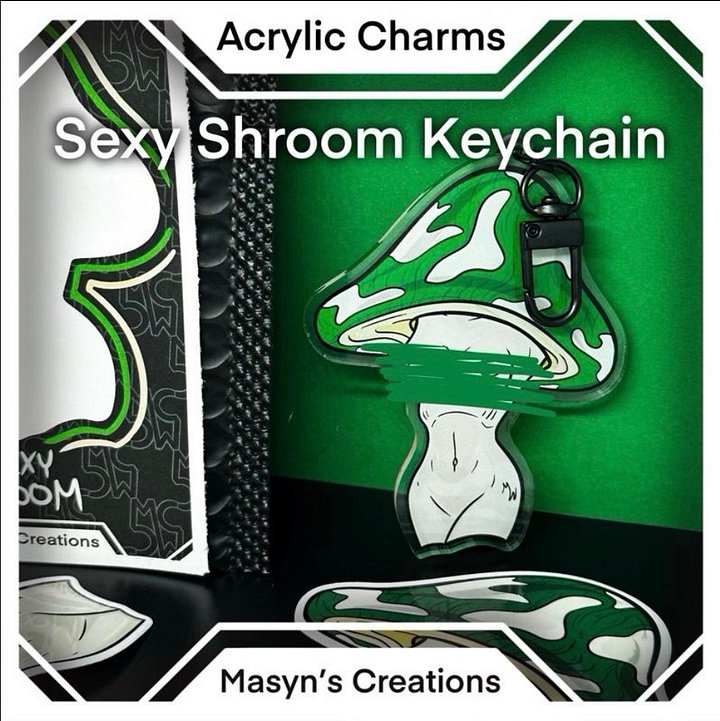 Sexy Shroom Keychain product image (1)