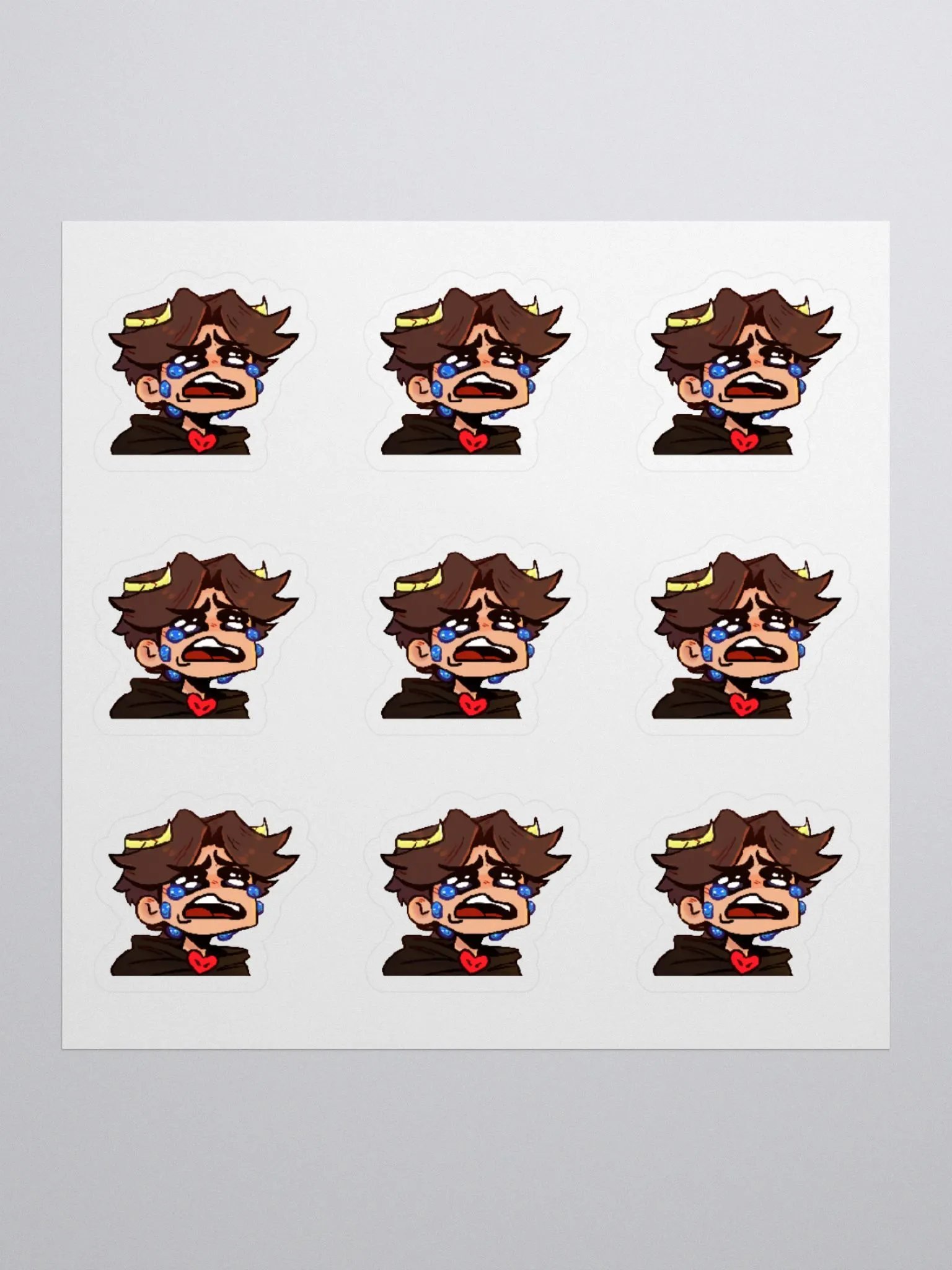 Nukeri Emote Sticker Set - 9x Sad product image (2)