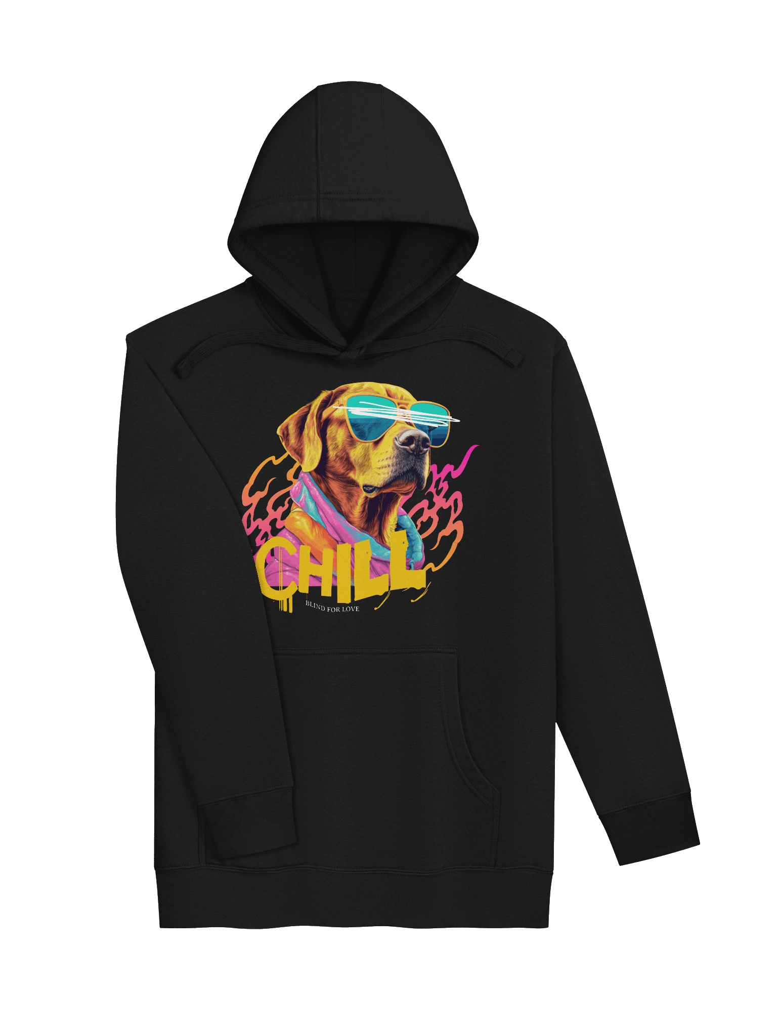 Chill Dog Unisex Hoodie: Fashionable Comfort Casual Wear product image (3)