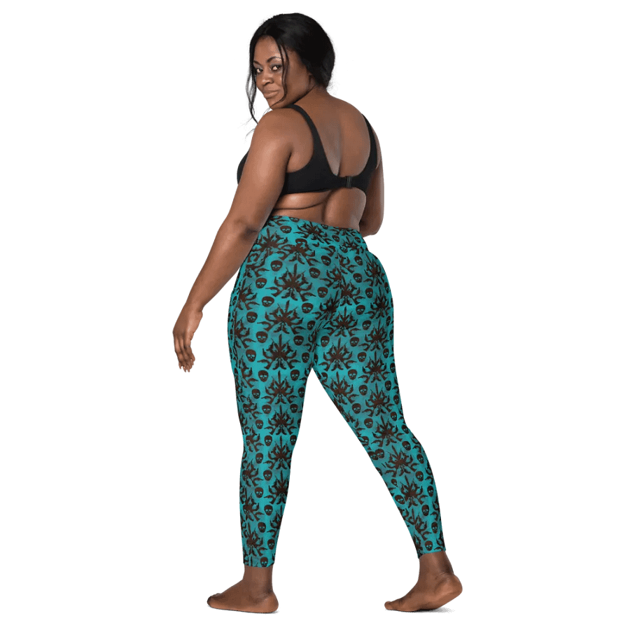 Gothic 2A High Waist Pocket Leggings - Teal product image (9)