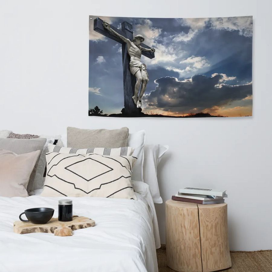 Divine Radiance All-Over Print Flag product image (4)