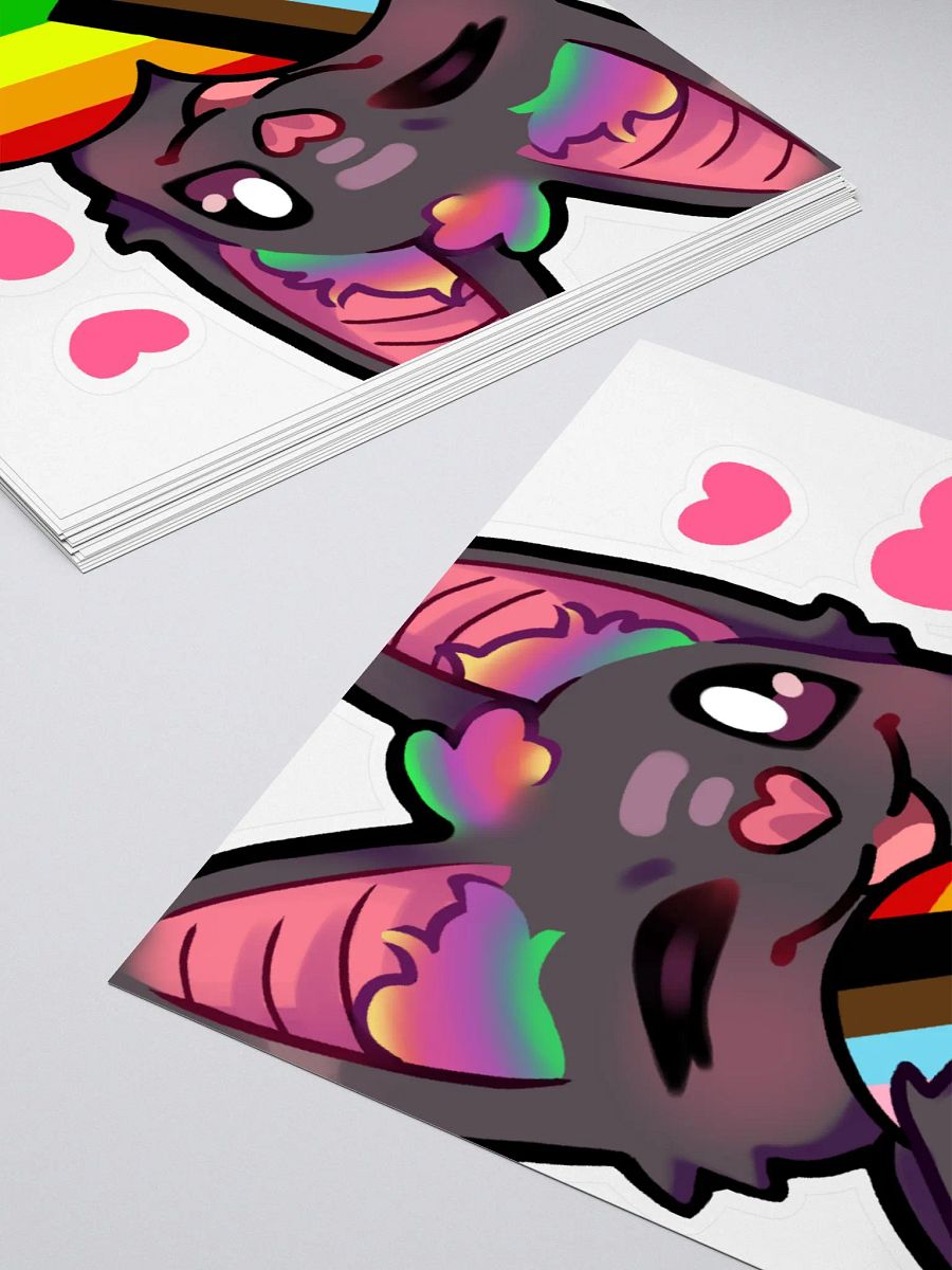 Zwill Pride Heart Bat Sticker product image (4)