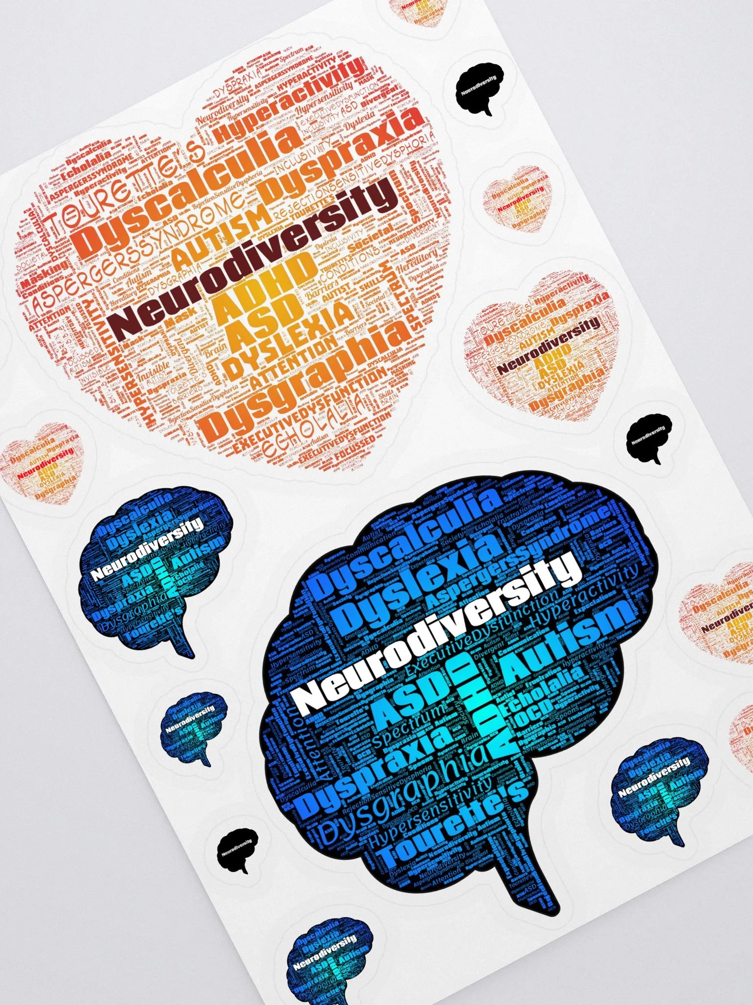 Neurodiversity Large Stickers product image (2)