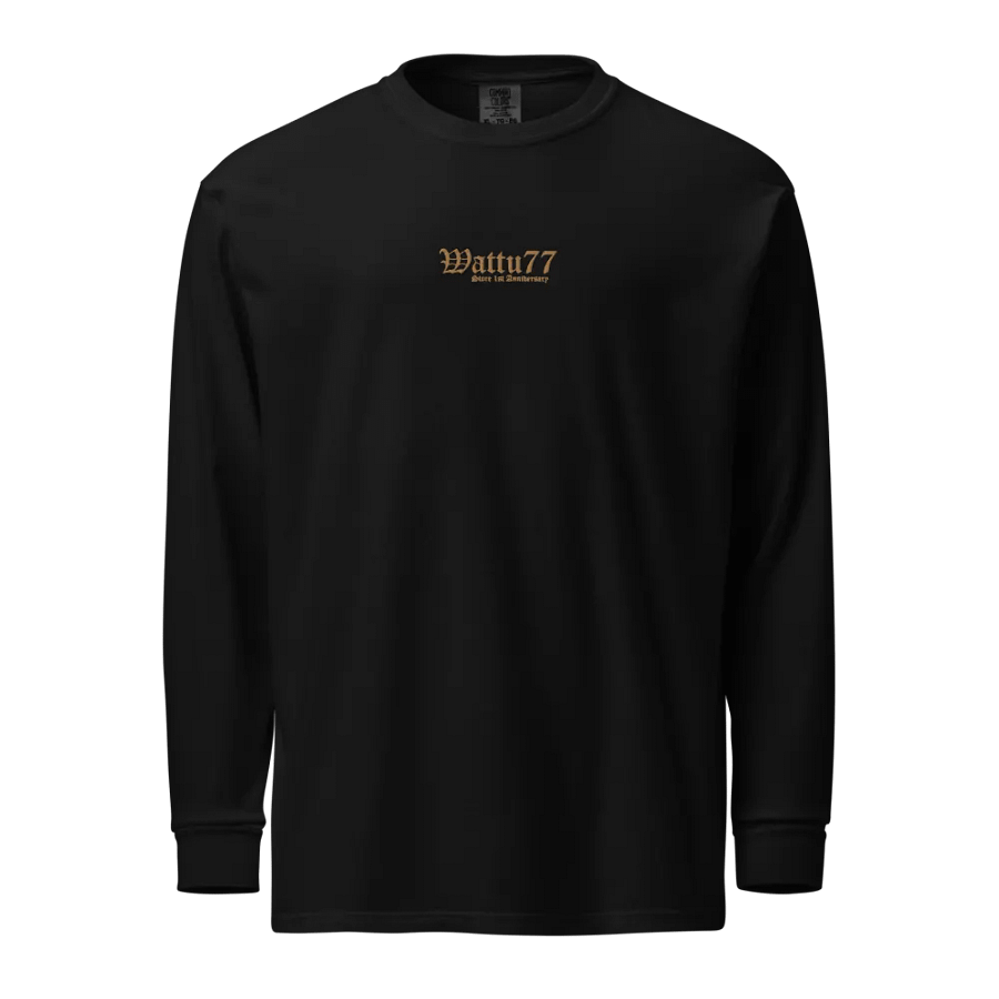 Wattu77 Store 1-year Anniversary longsleeve shirt (limited embroidered) product image (1)