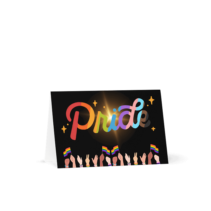 LGBTQIAP2S+ 2025, Pride Glow, Greeting Card product image (1)