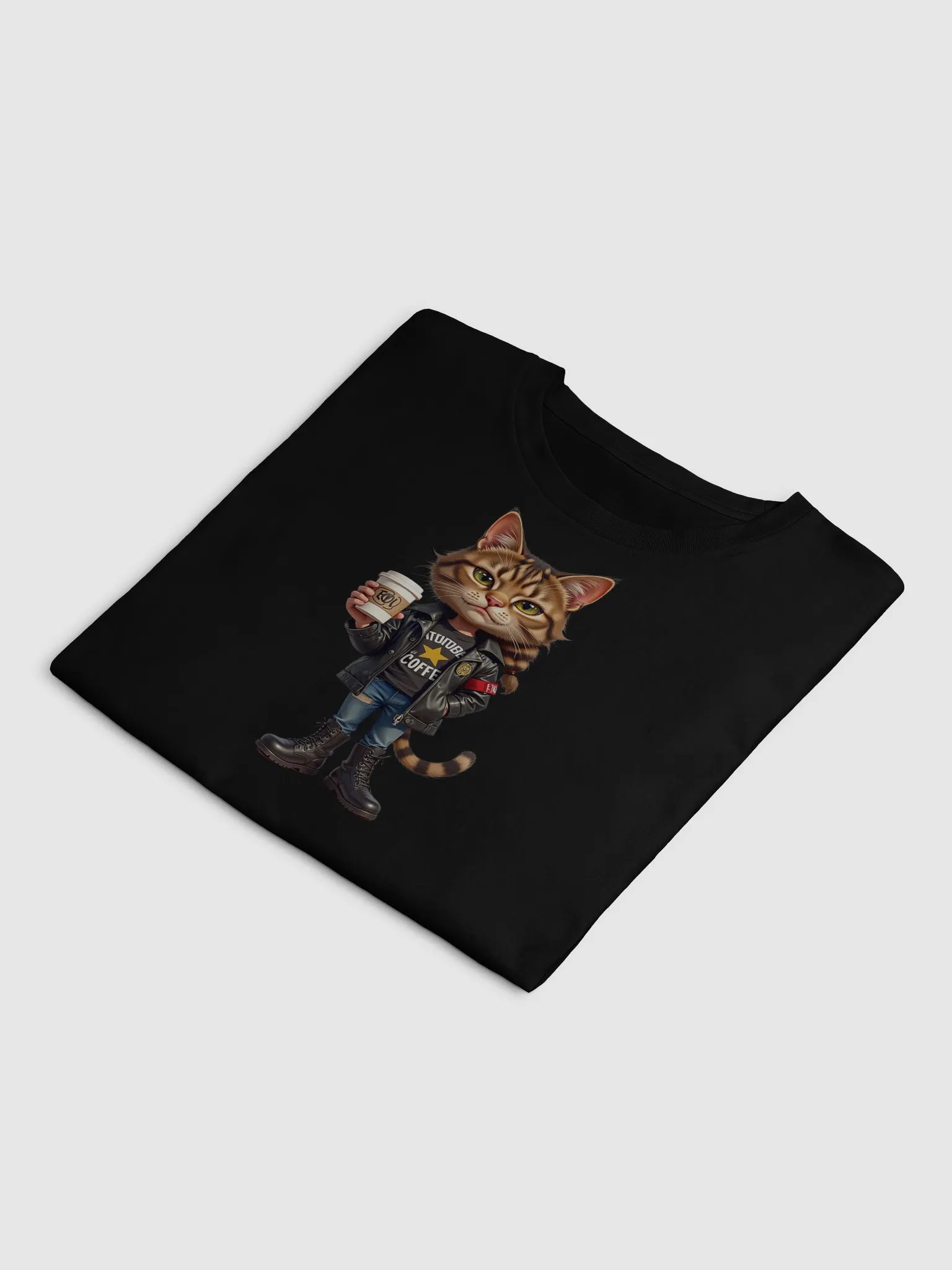 Confident Coffee Cat Women's Crop Top product image (26)