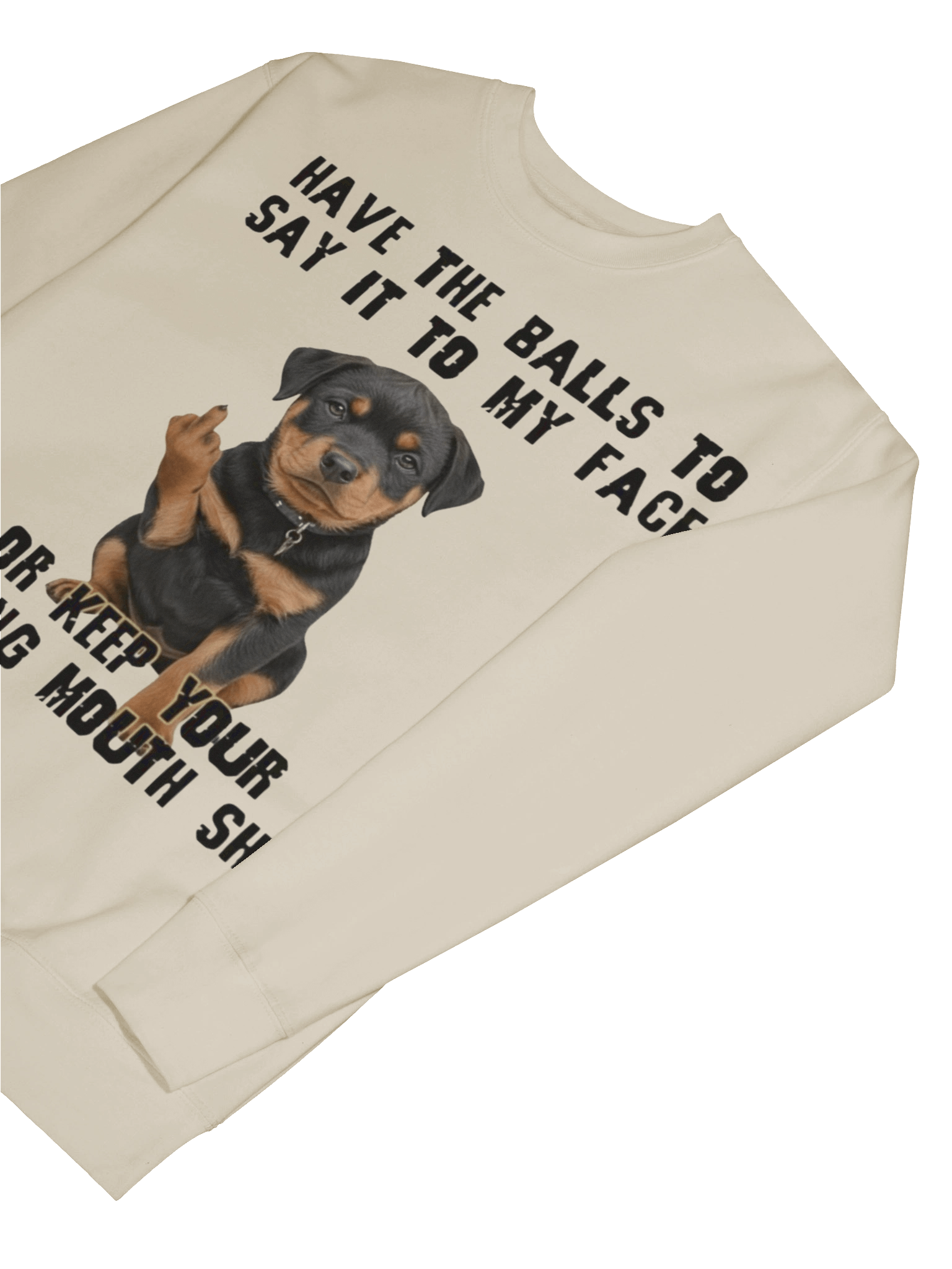 Say it to my face Rottweiler - Sweatshirt product image (7)