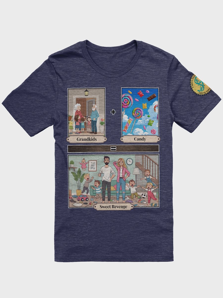 Grandkids + Candy = Sweet Revenge (Both) Bella+Canvas Supersoft T-Shirt Colors (2) product image (10)
