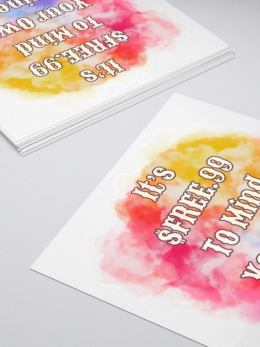 I'm Existing Kiss-Cut Sticker product image (4)