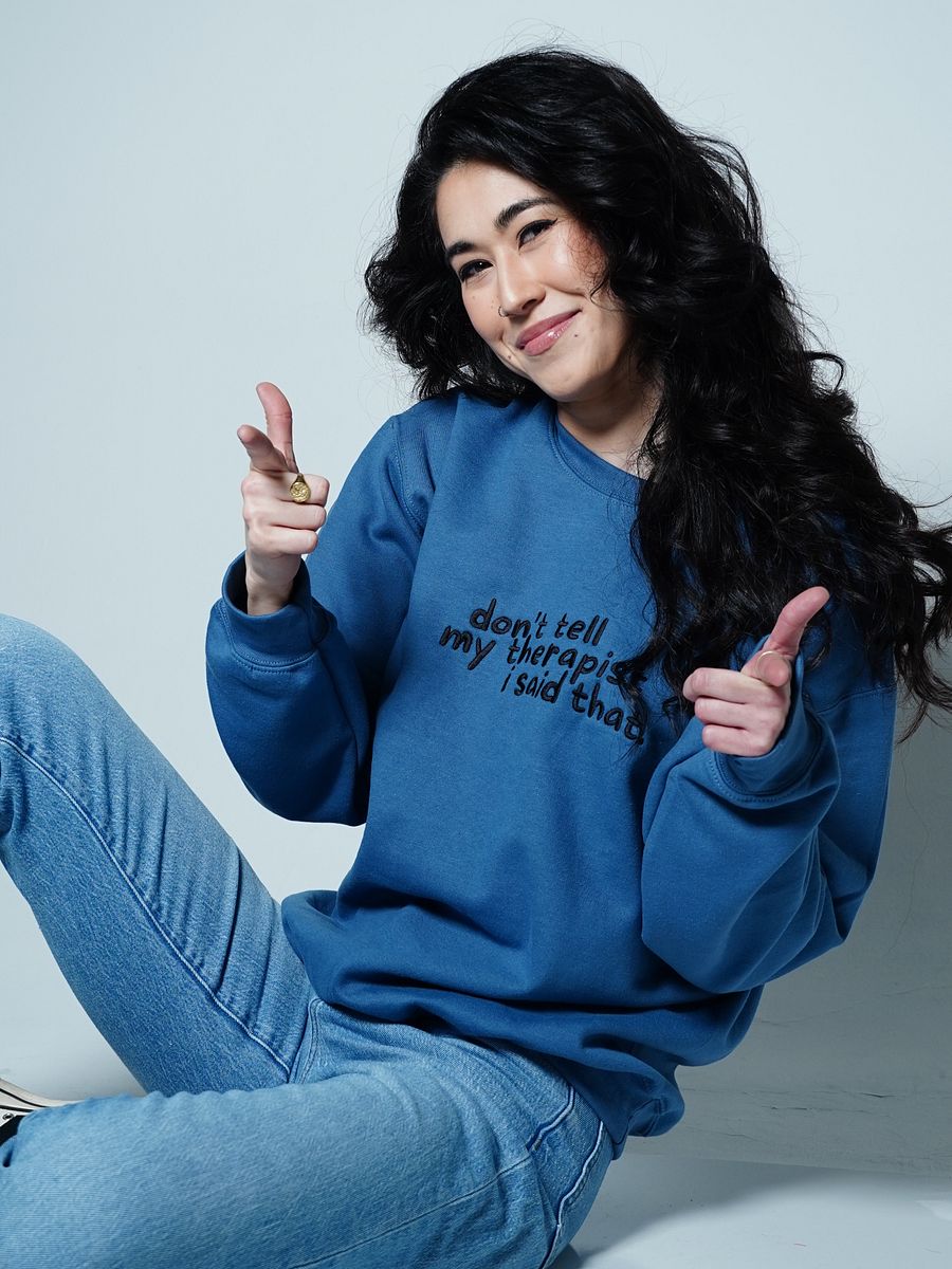 Therapy Crewneck Sweatshirt (Embroidered - Light Thread) product image (11)