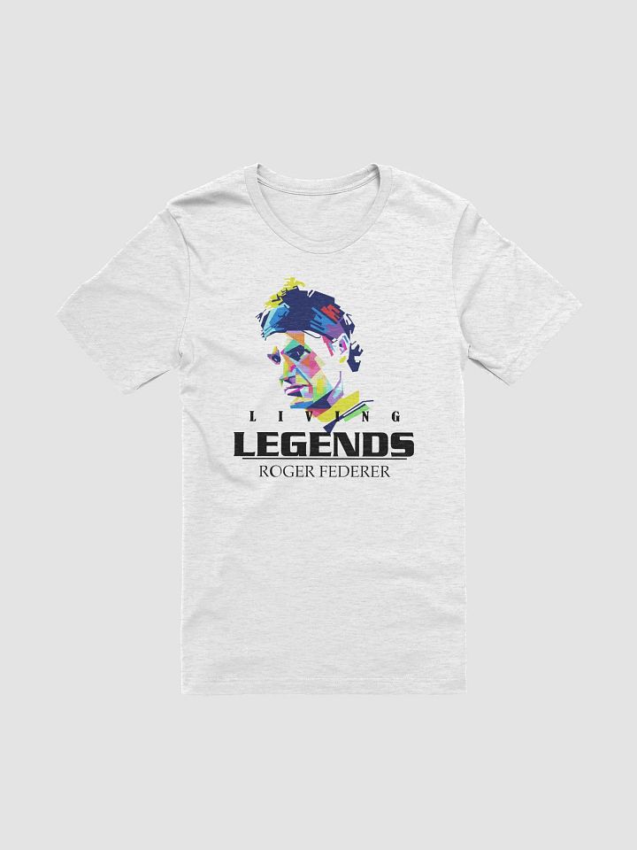 Living Legend Roger Federrer Geometric Portrait T-Shirt product image (3)