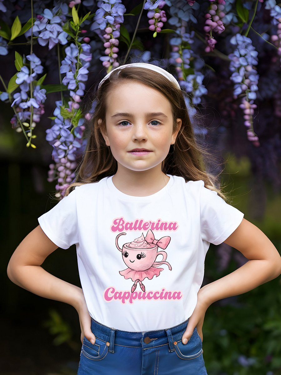 SALE Ballerina Cappuccina – Watercolor Design Youth Tee product image (8)