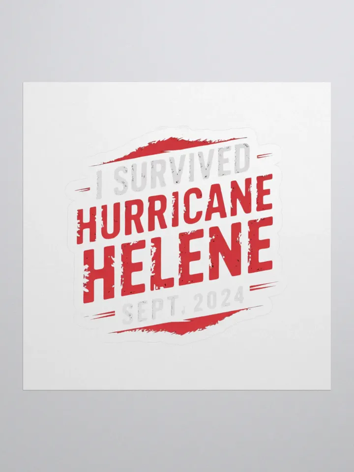 Hurricane Helene Survivor Stickers product image (1)