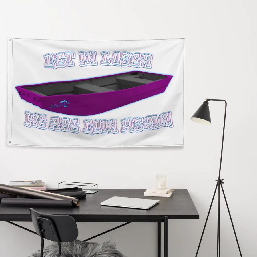 RicerMeanGirls white letter Flag product image (9)