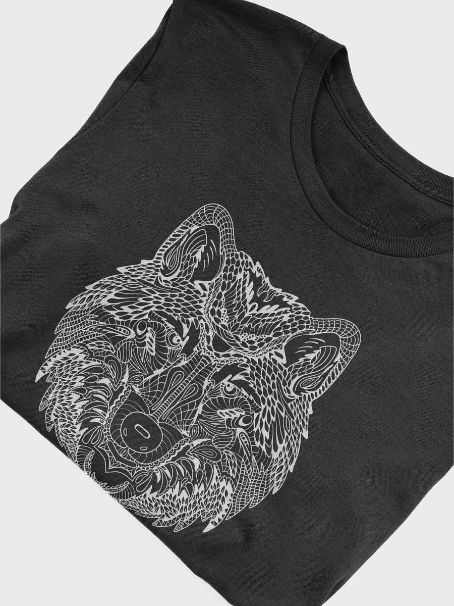 Intricate Wolf Head Artistic T-Shirt product image (6)