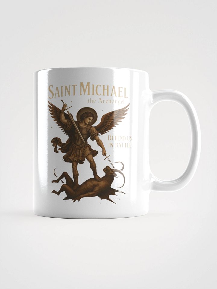 St Michael Defend Us In Battle Mug product image (1)