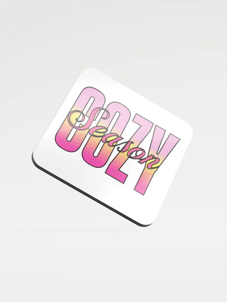 Cozy Season Sunset Bliss Glossed Cork Coaster product image (1)