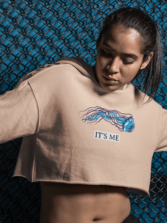 It's Me fleece crop hoodie product image (1)