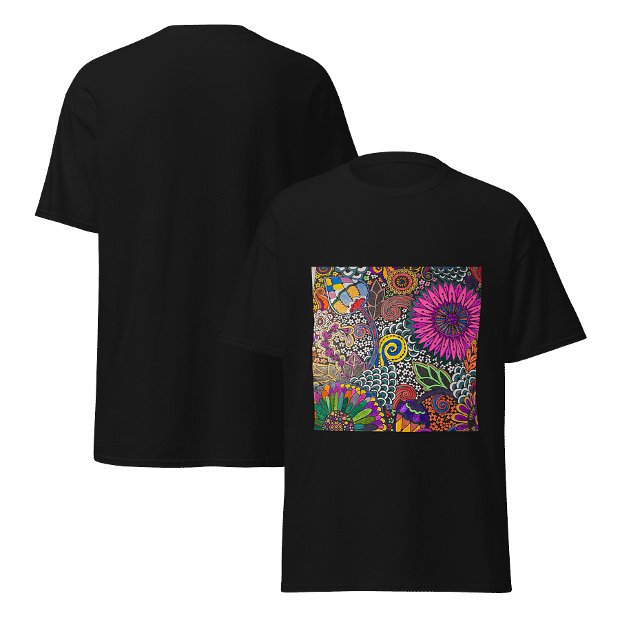 Floral Doodle Delight T-Shirt product image (7)