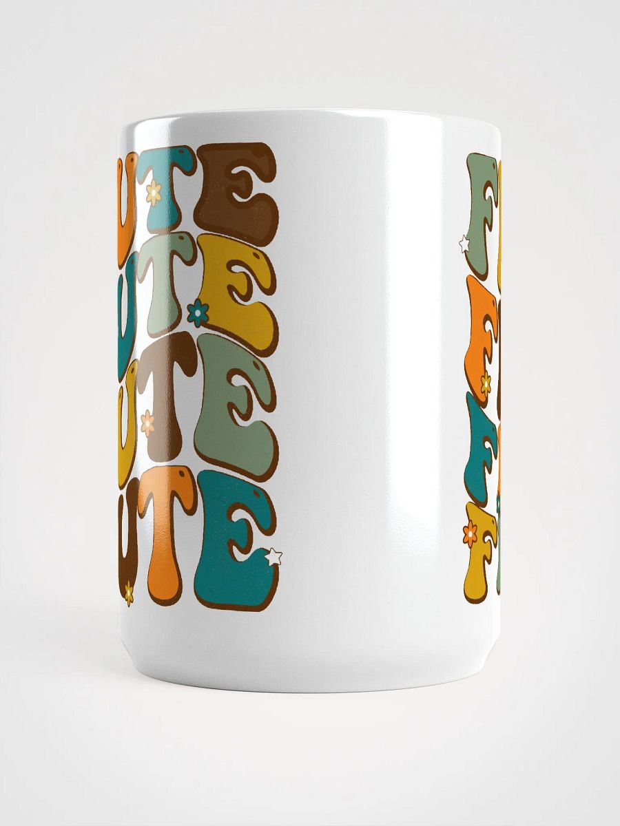 Groovy Wavy Flute Mug in Retro Colors 15oz (white background) product image (5)