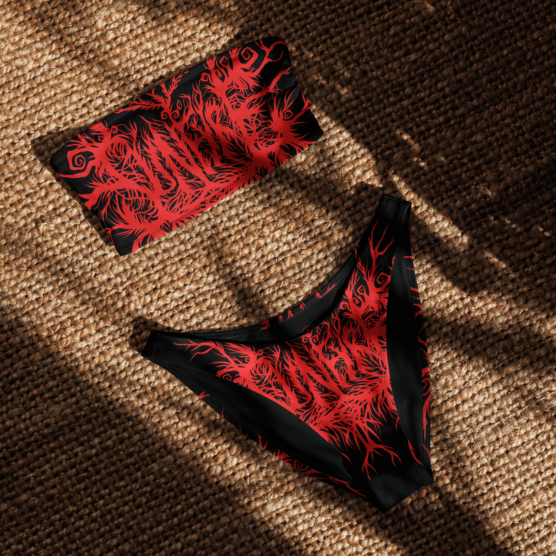 Sunfyre Red Metal Logo Bikini product image (4)