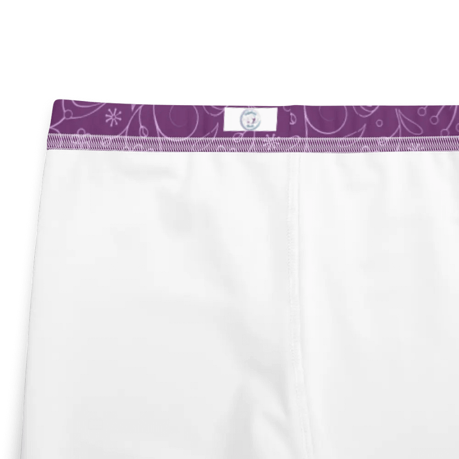 Dark Purple Floral Youth Leggings product image (9)