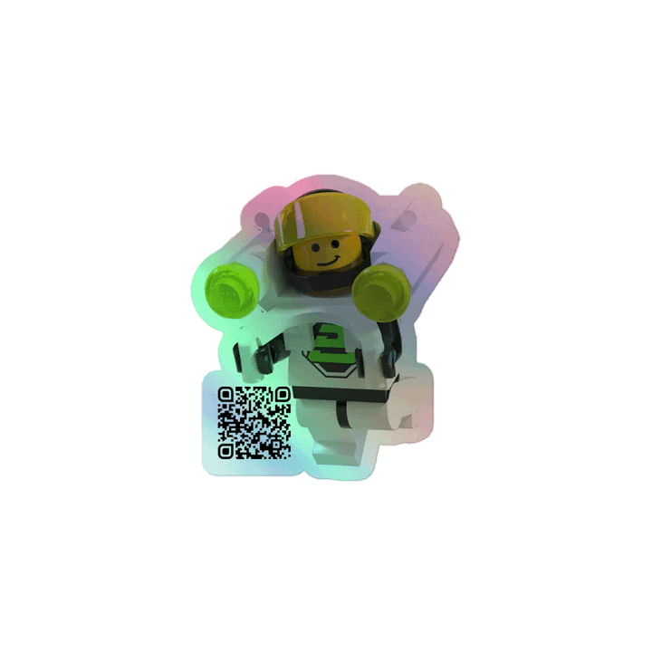 Quincy, the Future Gen Guy! Holographic Sticker product image (1)