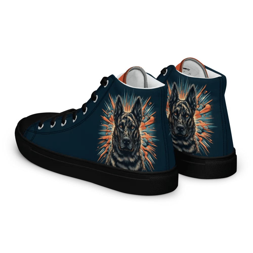 Dutch Shepherd Women's K9 Malinois Canvas High Tops product image (4)